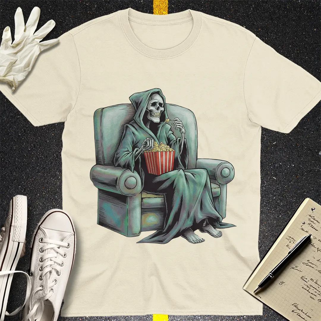 Grim Reaper Movie Night T-Shirt