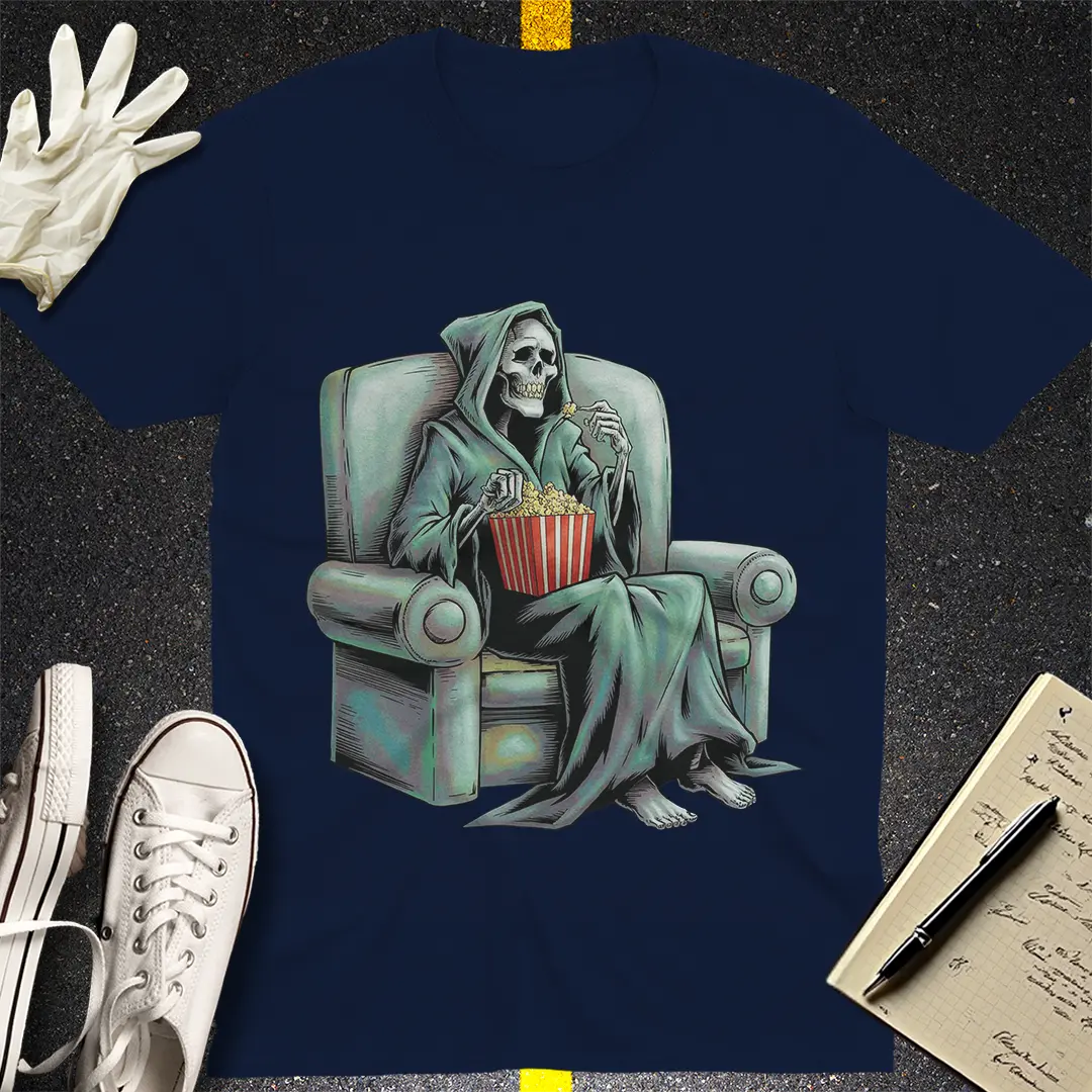 Grim Reaper Movie Night T-Shirt