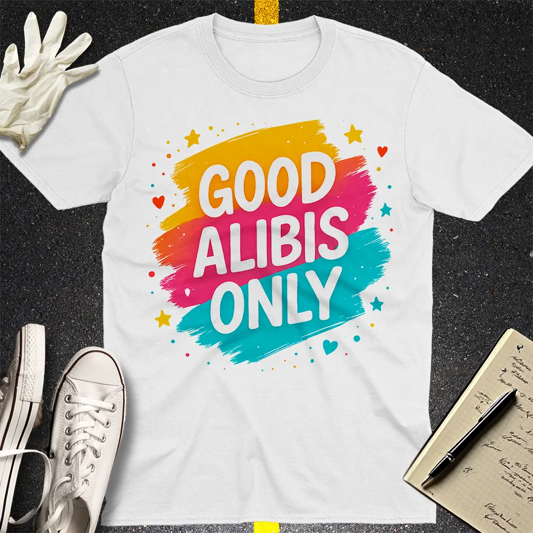 Good Alibis Only T-Shirt