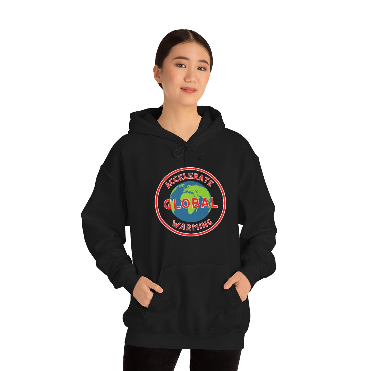 Accelerate Global Warming - Unisex Heavy Blendâ„¢ Hooded Sweatshirt - ALL COLORS - Hot Take