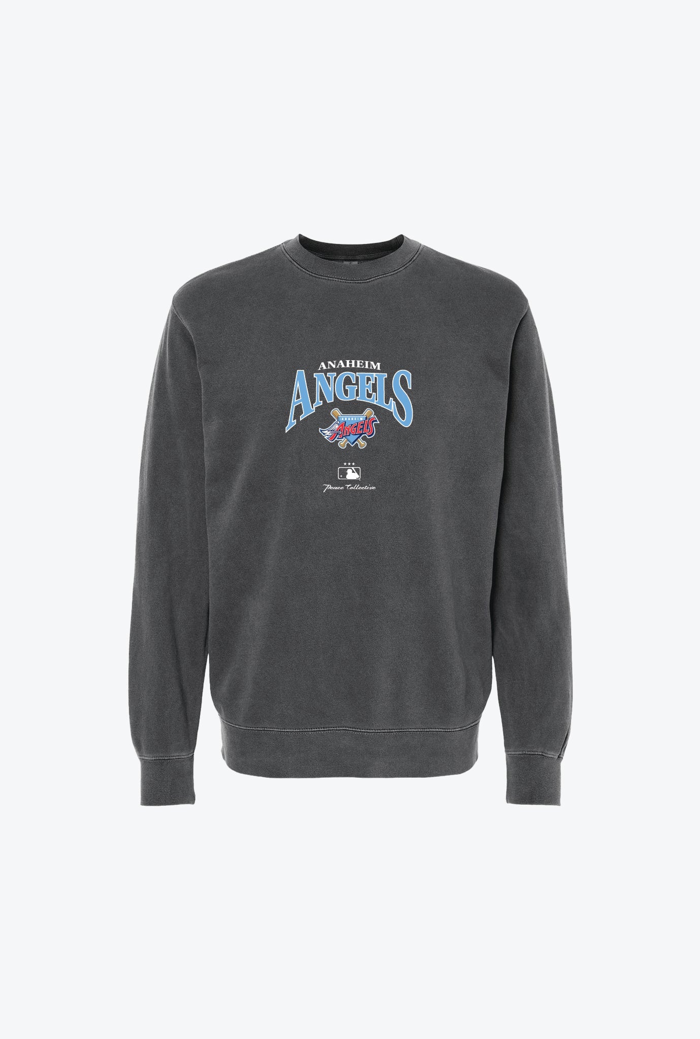 Anaheim Angels Vintage Embroidered Crewneck - Black