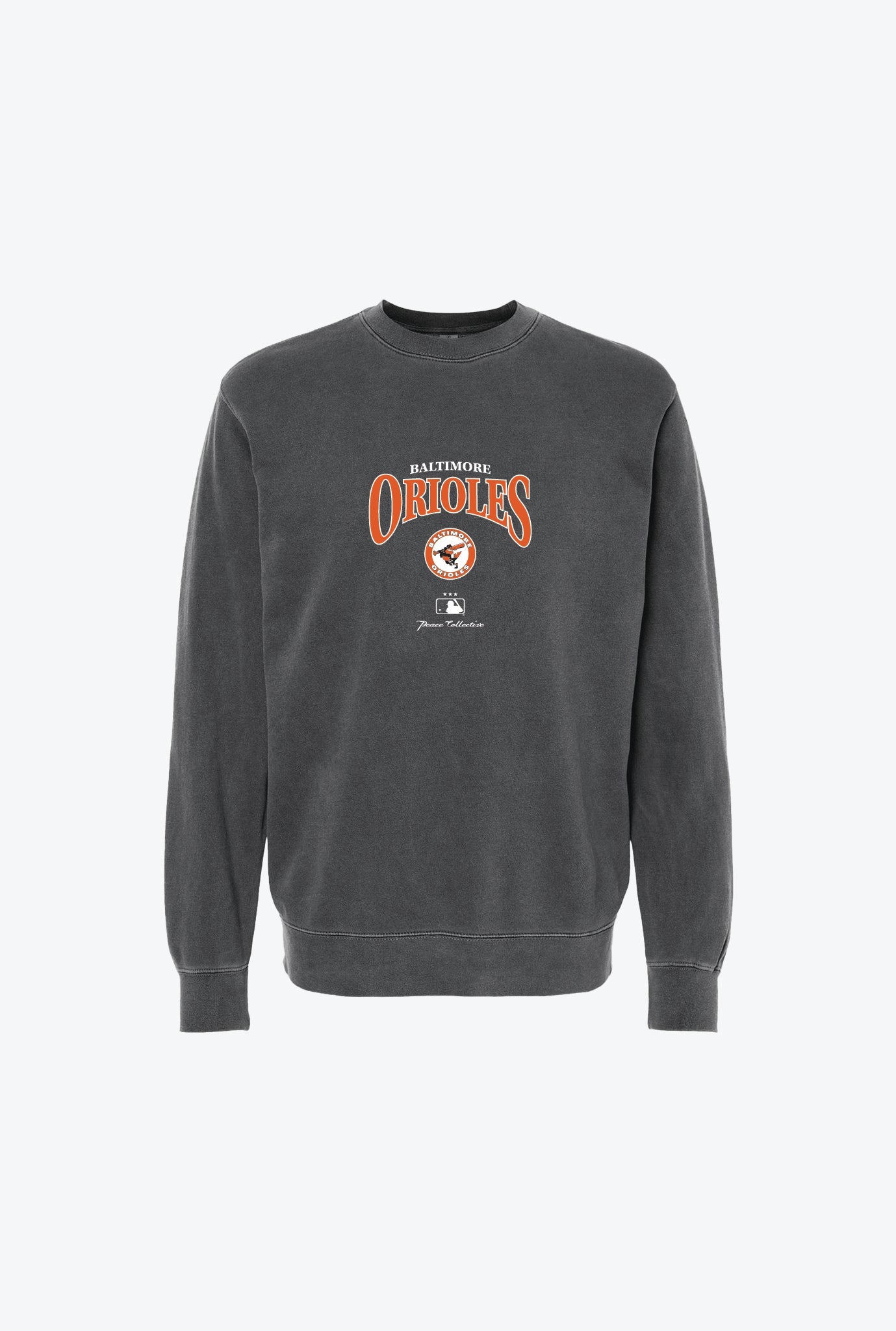 Baltimore Orioles Vintage Embroidered Crewneck - Black