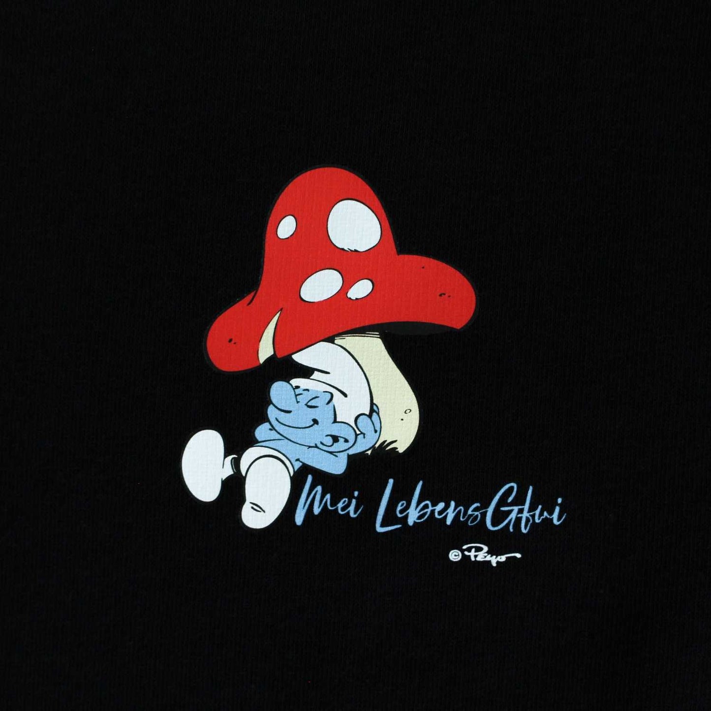 ®Die Schlümpfe Damen Hoodie "Do legst di nieda"