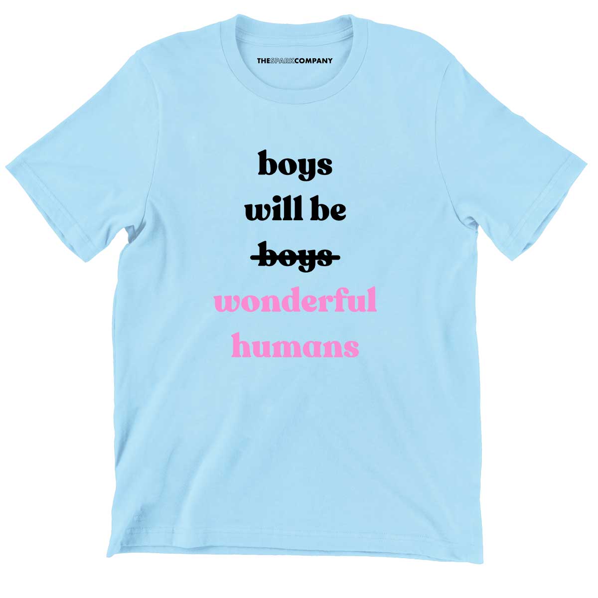 Boys Will Be Wonderful Humans Kids T-Shirt (Unisex)