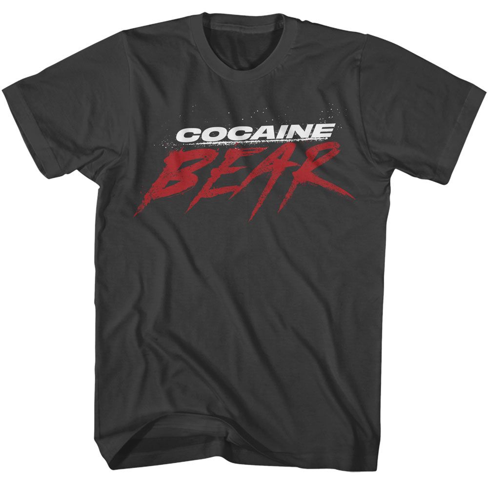Cocaine Bear - Movie Logo Dark - American Classics - Solid Gray Adult Short Sleeve T-Shirt