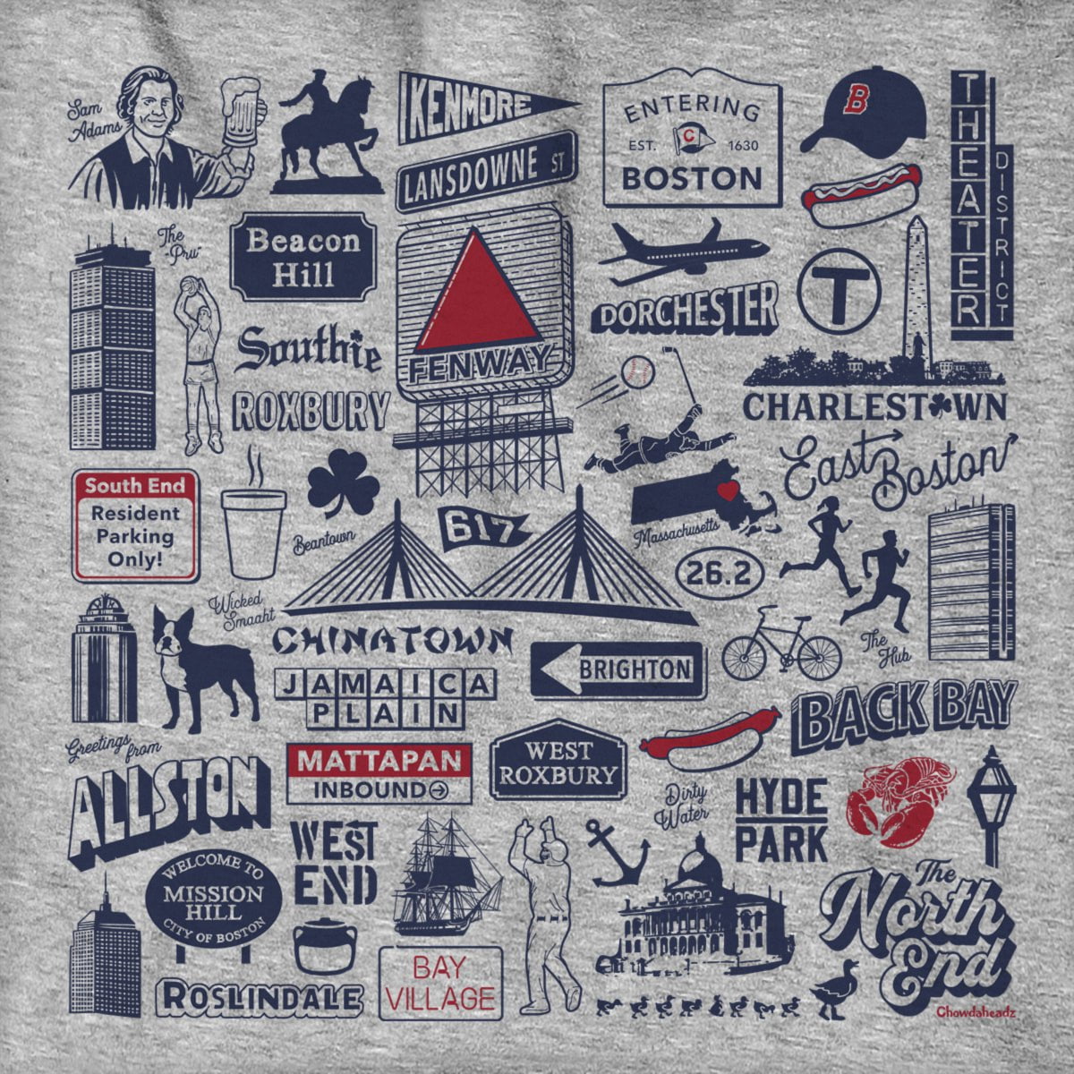 Boston Tourist Attraction Hoodie