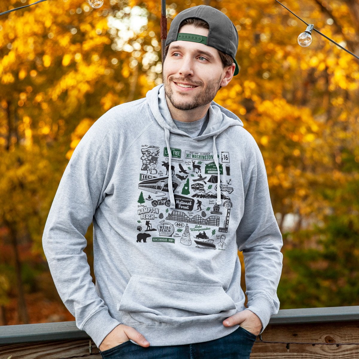 New Hampshire Tourist Attraction Hoodie