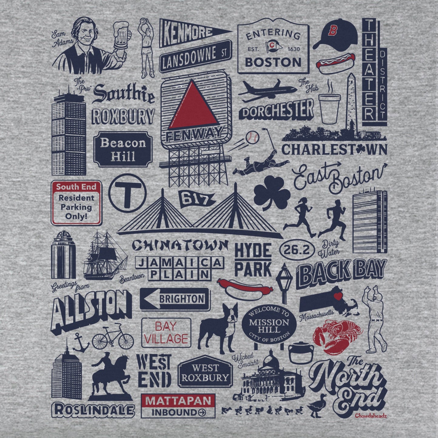 Boston Tourist Attraction Youth T-Shirt