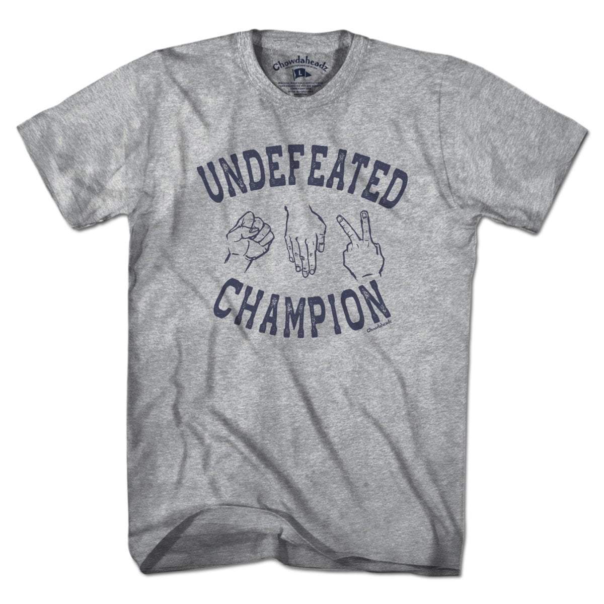 Undefeated Rock Paper Scissors Champion T-Shirt
