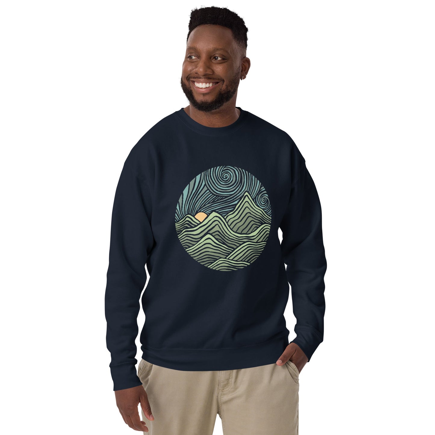 Swirly Mountains | Design by Dylan Fant Classic Fleece Sweatshirt
