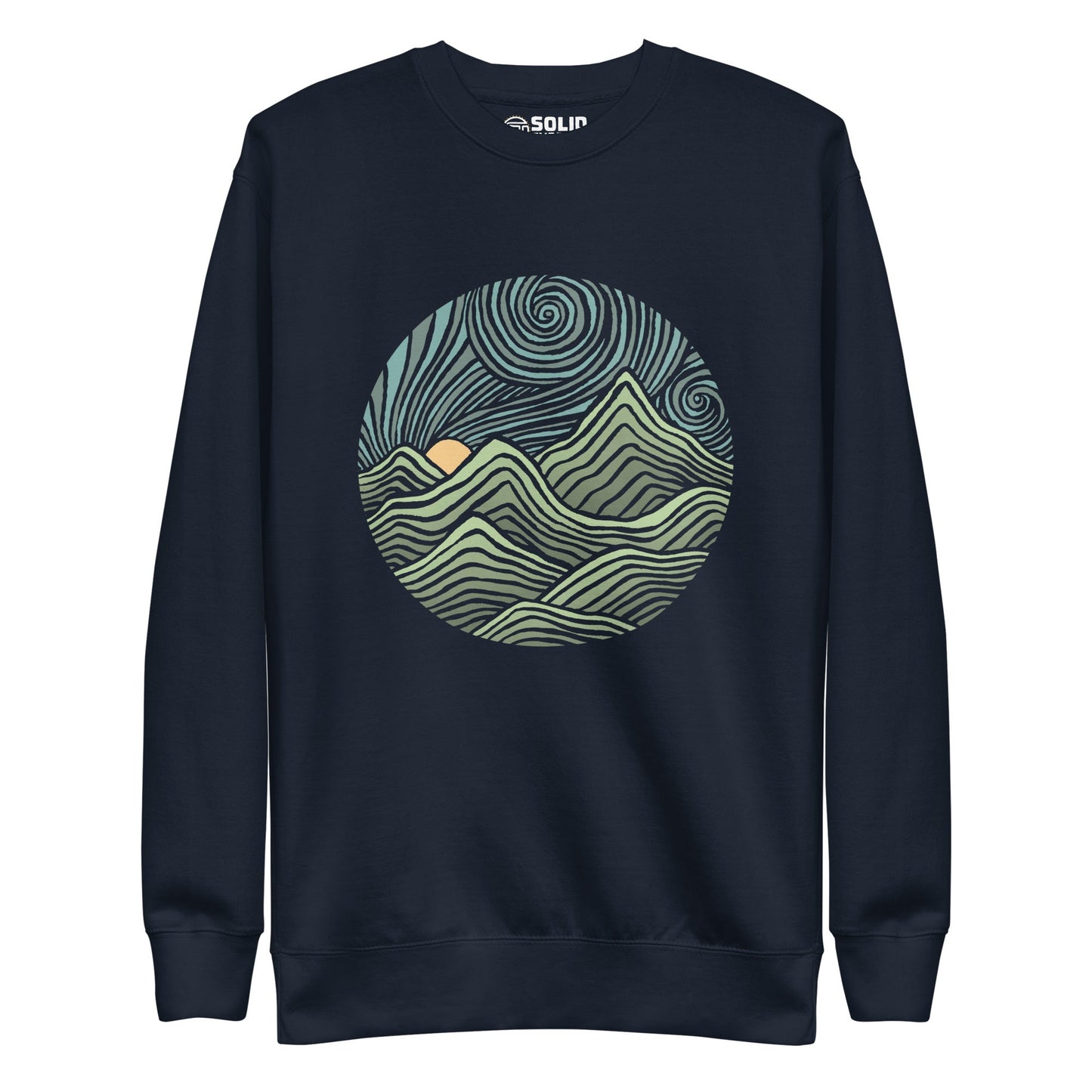 Swirly Mountains | Design by Dylan Fant Classic Fleece Sweatshirt