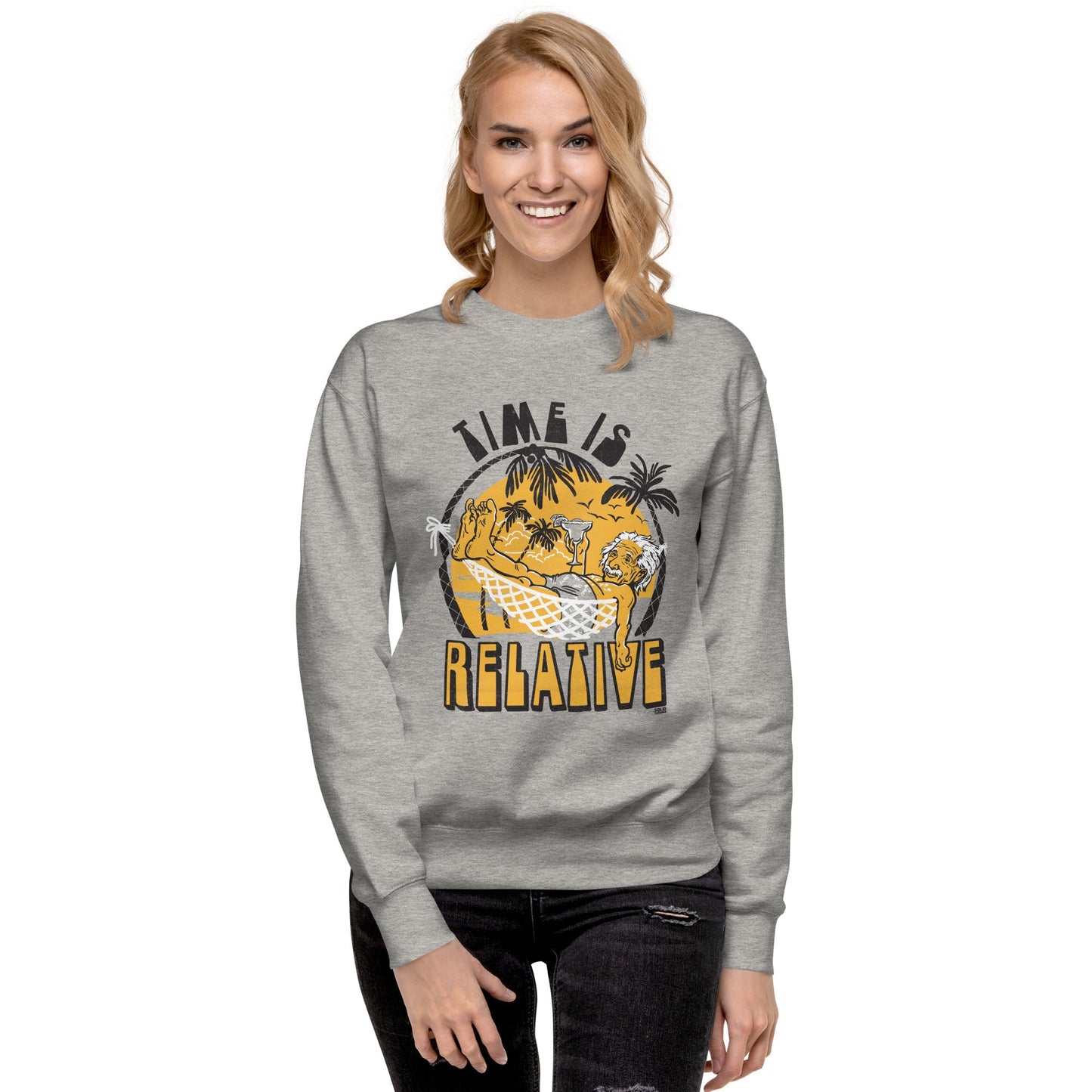 Unisex Time Is Relative Classic Fleece Sweatshirt