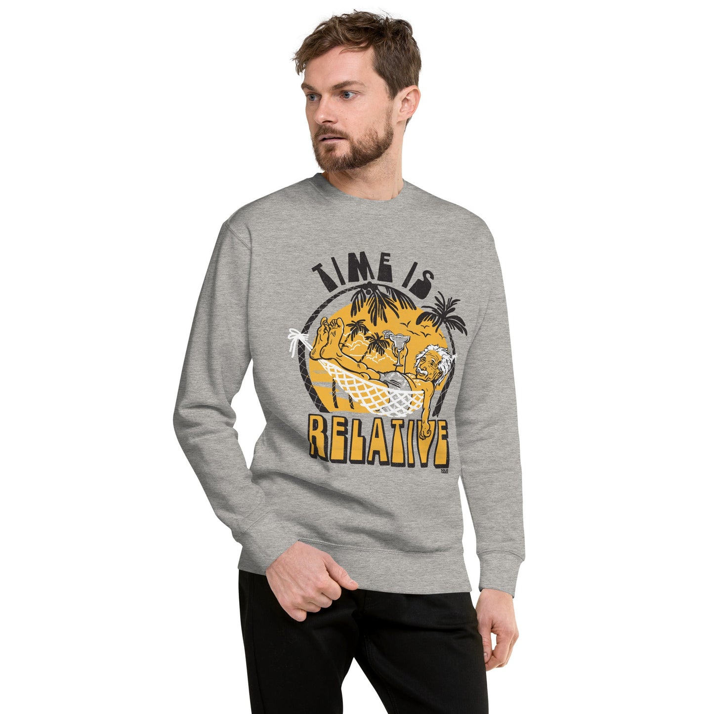 Unisex Time Is Relative Classic Fleece Sweatshirt