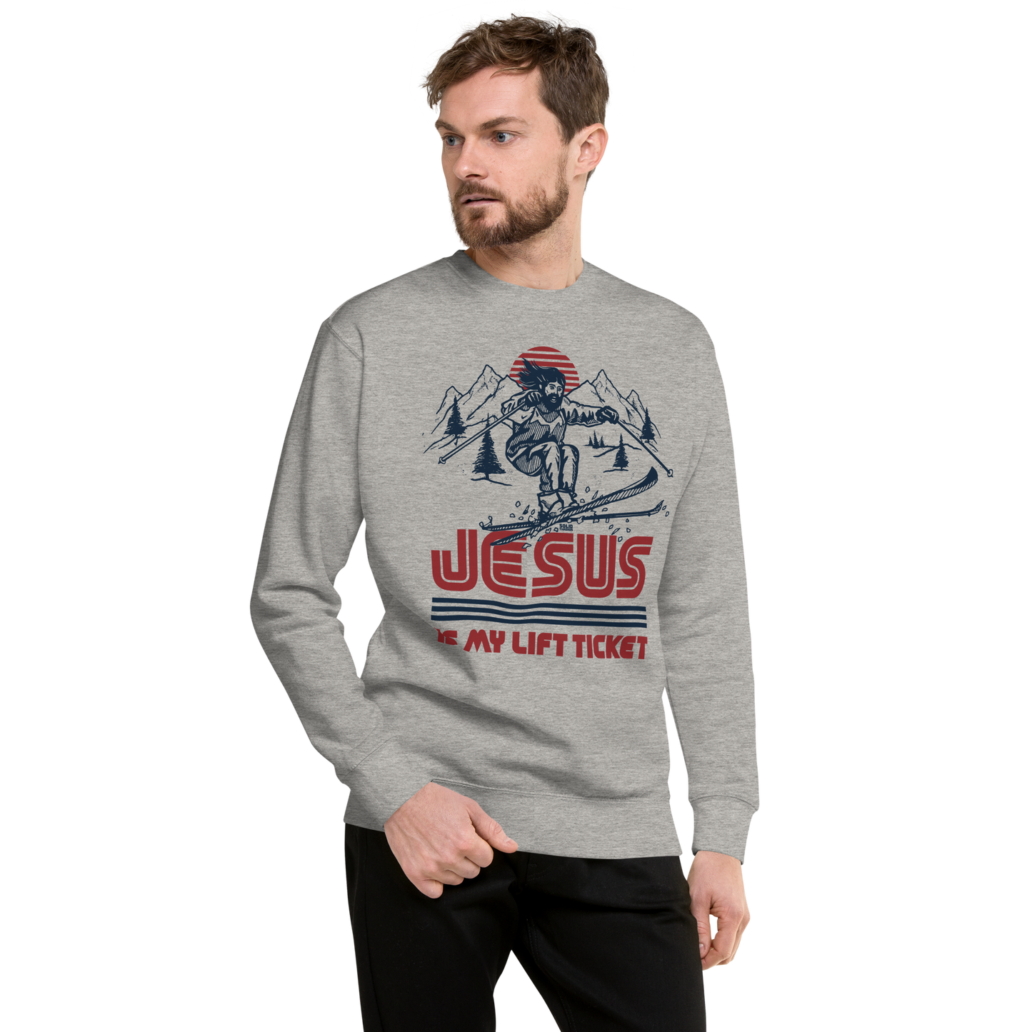 Unisex Jesus Is My Lift Ticket Classic Fleece Sweatshirt