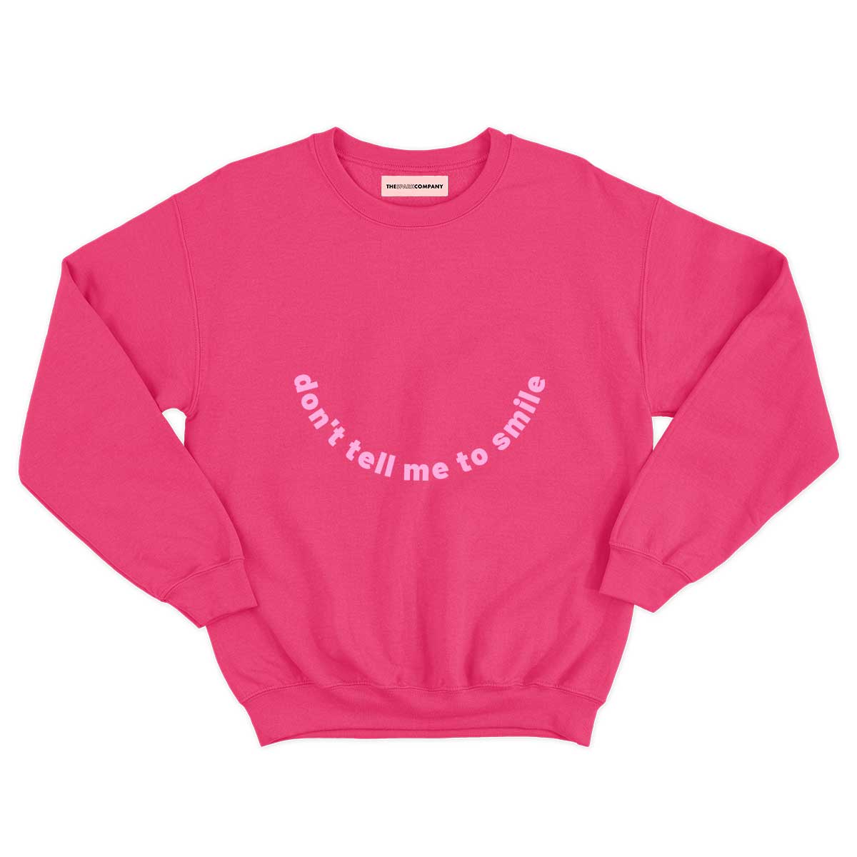 Don't Tell Me To Smile Kids Sweatshirt (Unisex)