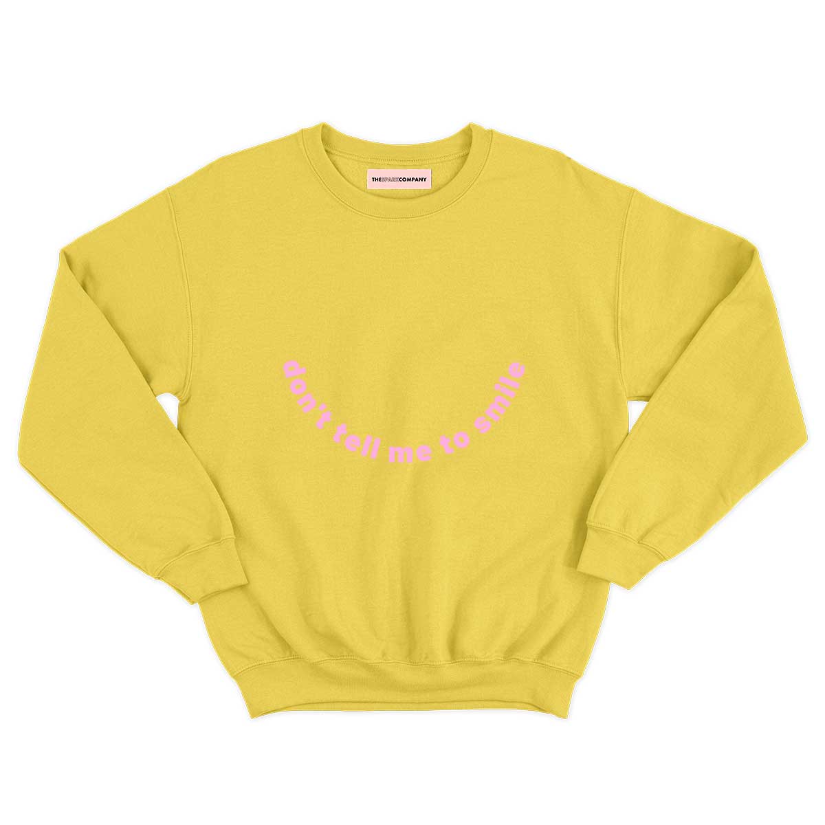 Don't Tell Me To Smile Kids Sweatshirt (Unisex)