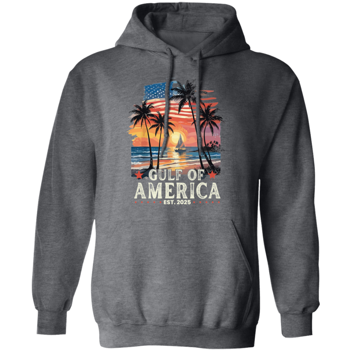 Gulf of America 2025 Sunset Beach Hoodie