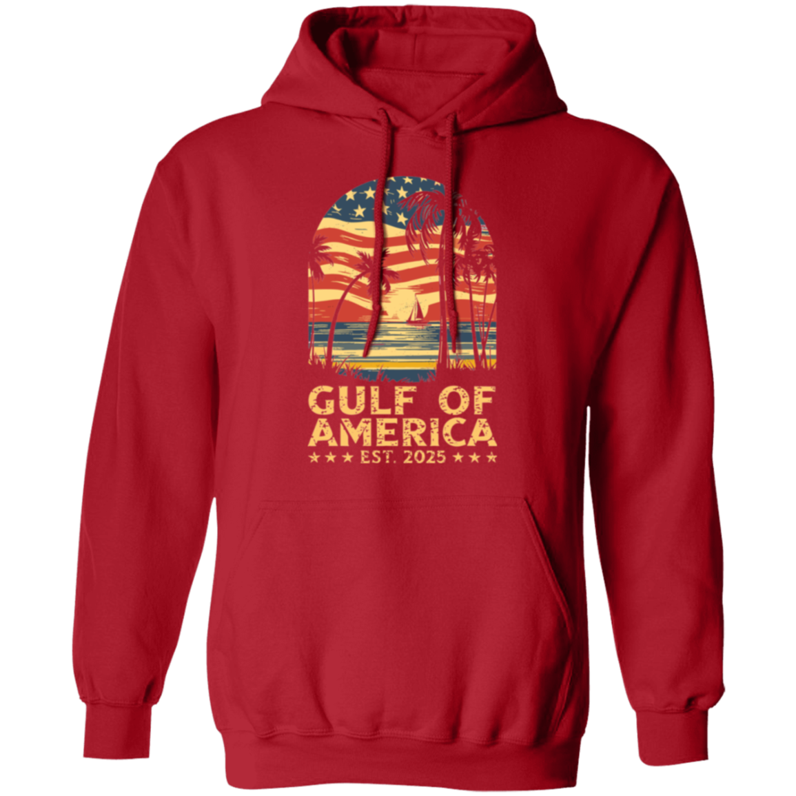 Gulf of America Sunset Flag Est. 2025 Hoodie