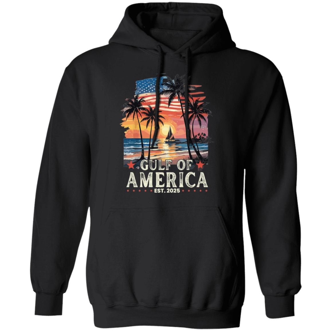 Gulf of America 2025 Sunset Beach Hoodie