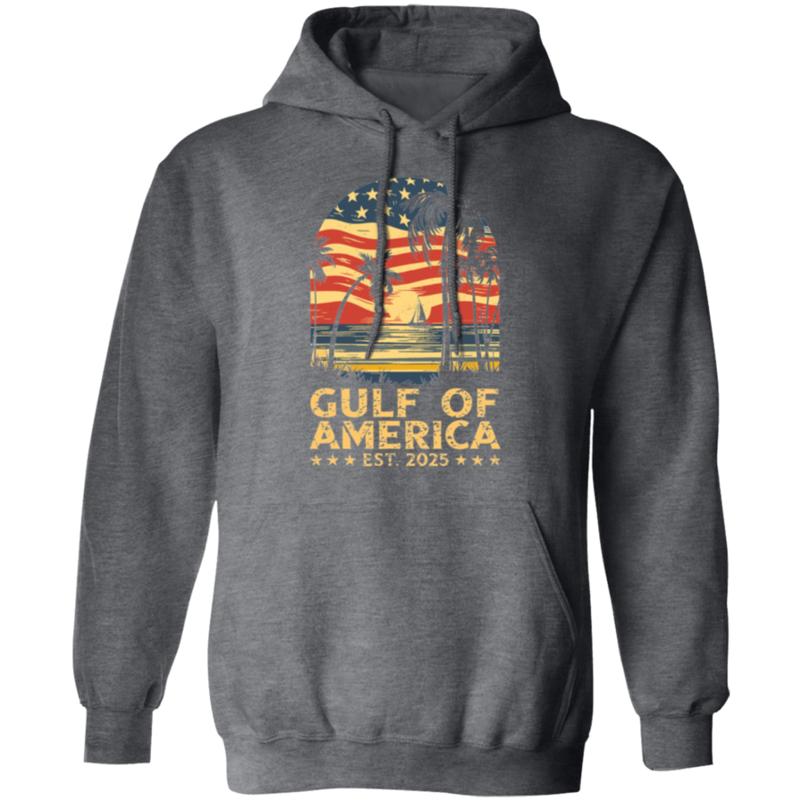 Gulf of America Sunset Flag Est. 2025 Hoodie