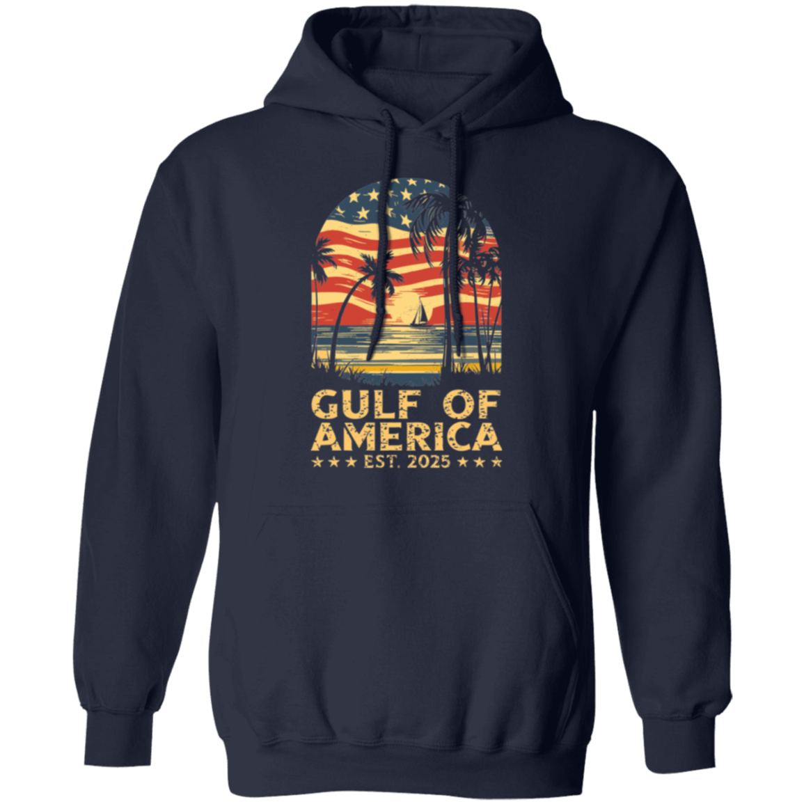 Gulf of America Sunset Flag Est. 2025 Hoodie