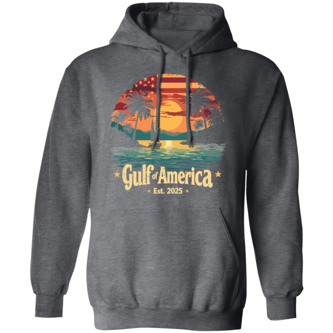Gulf of America Sunset Flag 2025 Hoodie