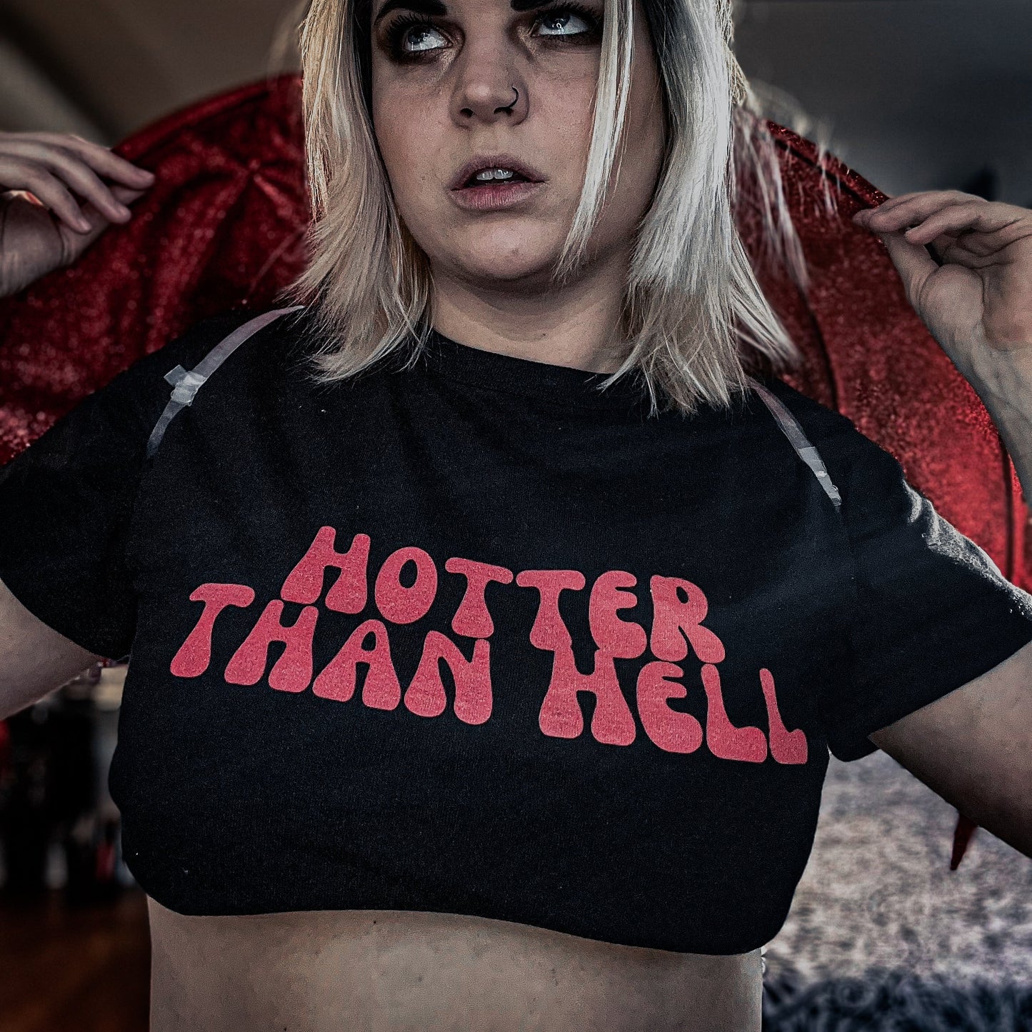 Hotter Than Hell Cropped T-Shirt