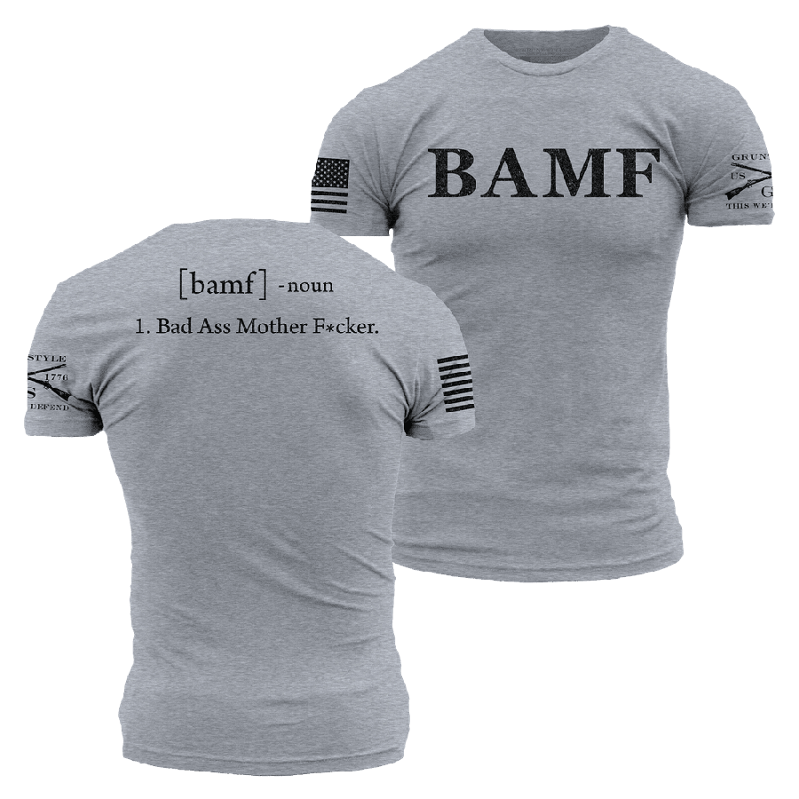 BAMF T-Shirt - Dark Heather Gray