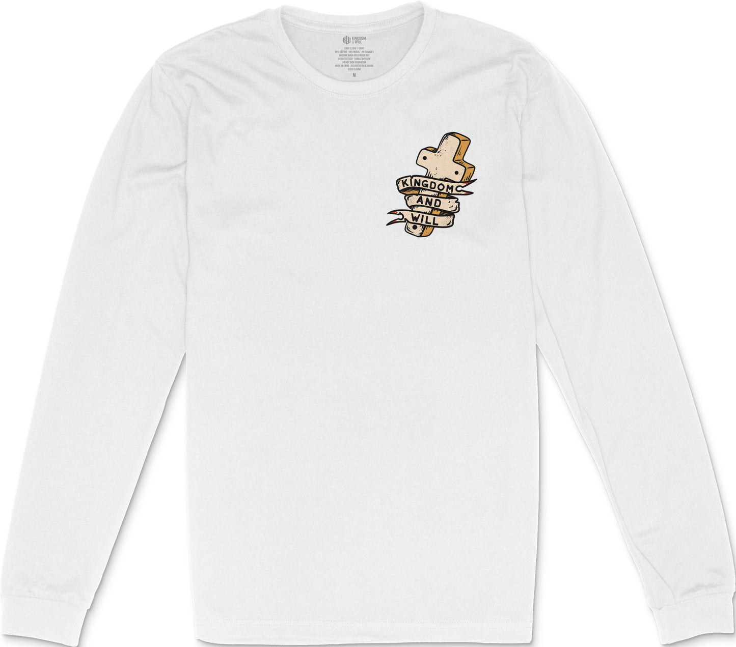 John 3:16 Long Sleeve T-Shirt (White)
