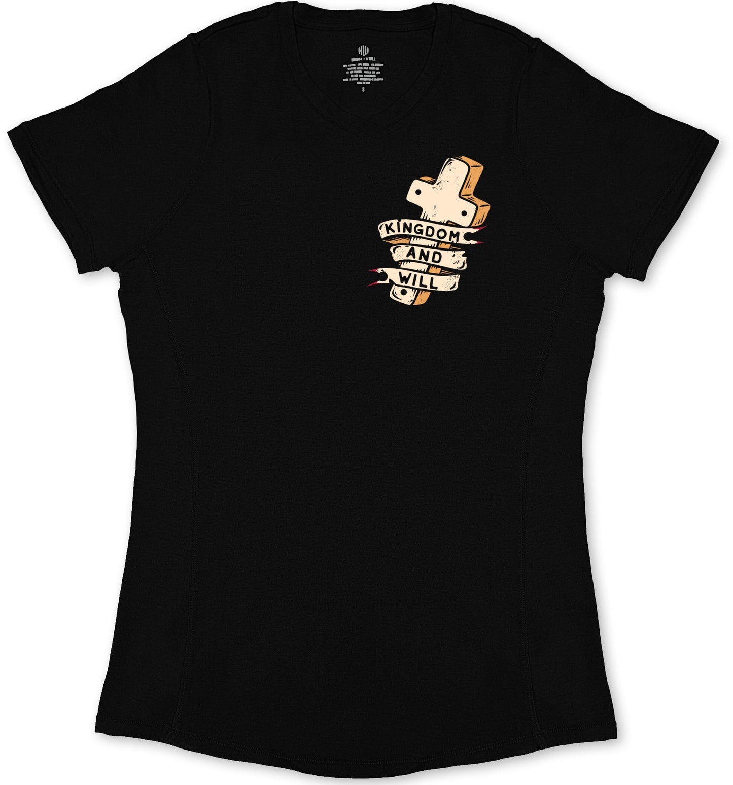John 3:16 Ladies' T-Shirt (Black)