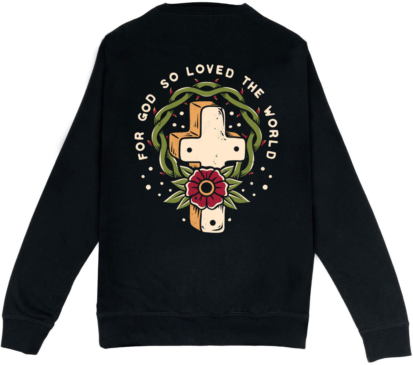 John 3:16 Pocket Sweatshirt (Black)
