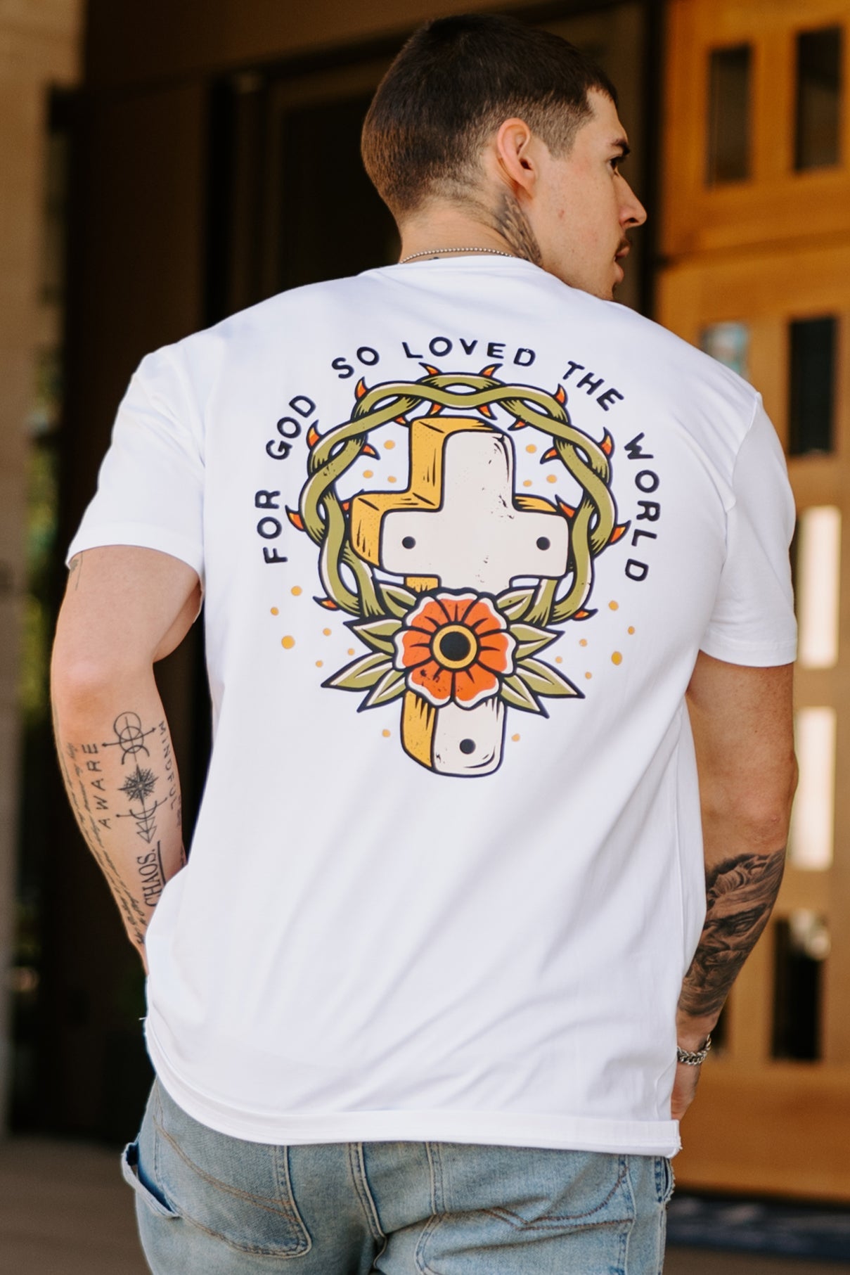 John 3:16 T-Shirt (White) B-stock