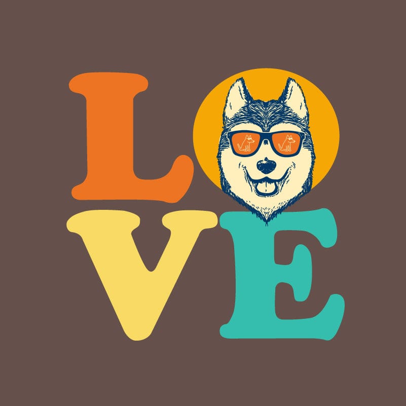 Dog Love (Husky) - Classic Tee