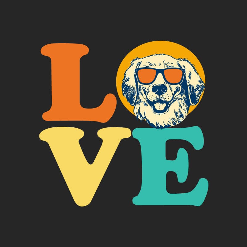 Dog Love (Retriever) - Classic Long-Sleeve T-Shirt