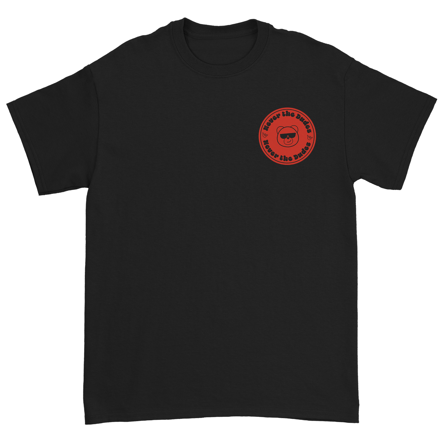 Never The Dudes T-Shirt - Black