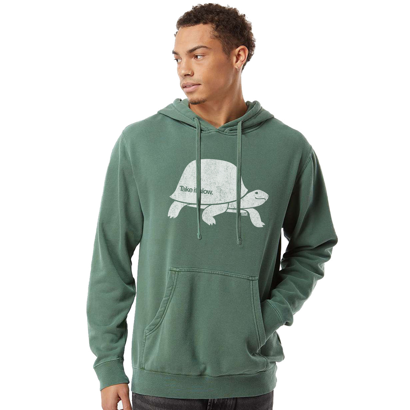 Take It Slow Vintage Wash Pullover Hoodie