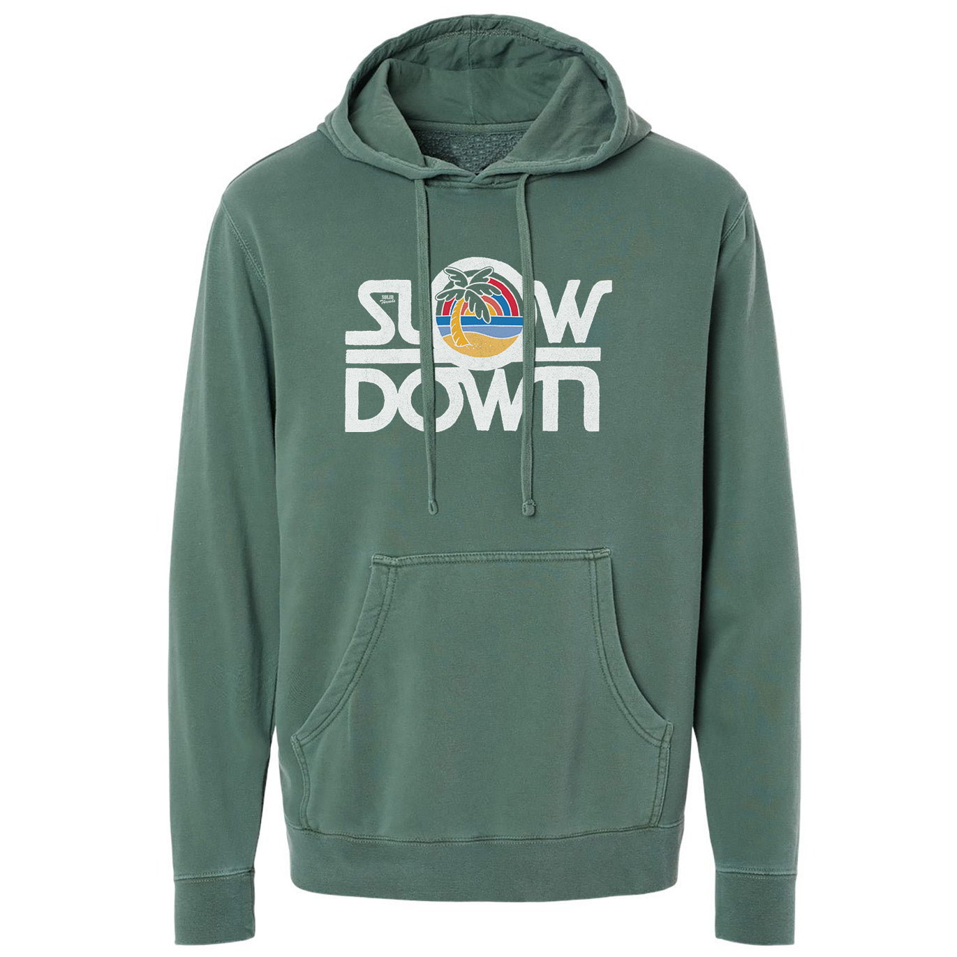 Unisex Slow Down Vintage Wash Pullover Hoodie