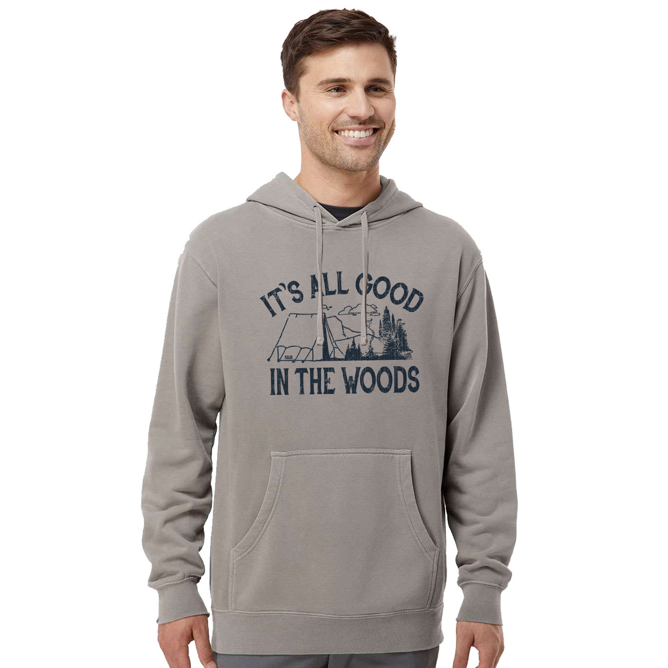 It's All Good In The Woods Vintage Wash Pullover Hoodie