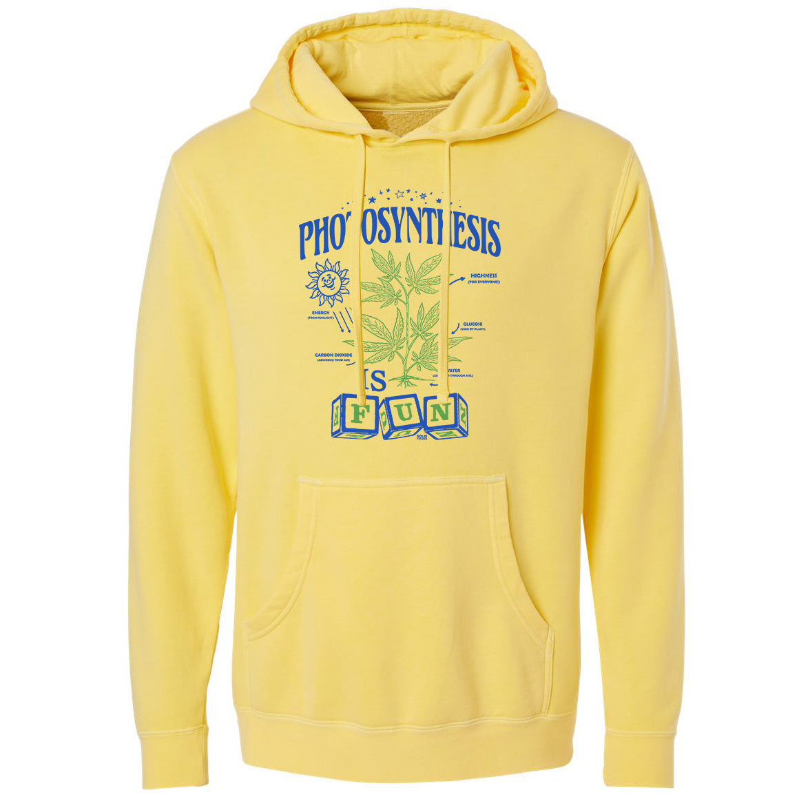 Unisex Photosynthesis is Fun Vintage Wash Pullover Hoodie