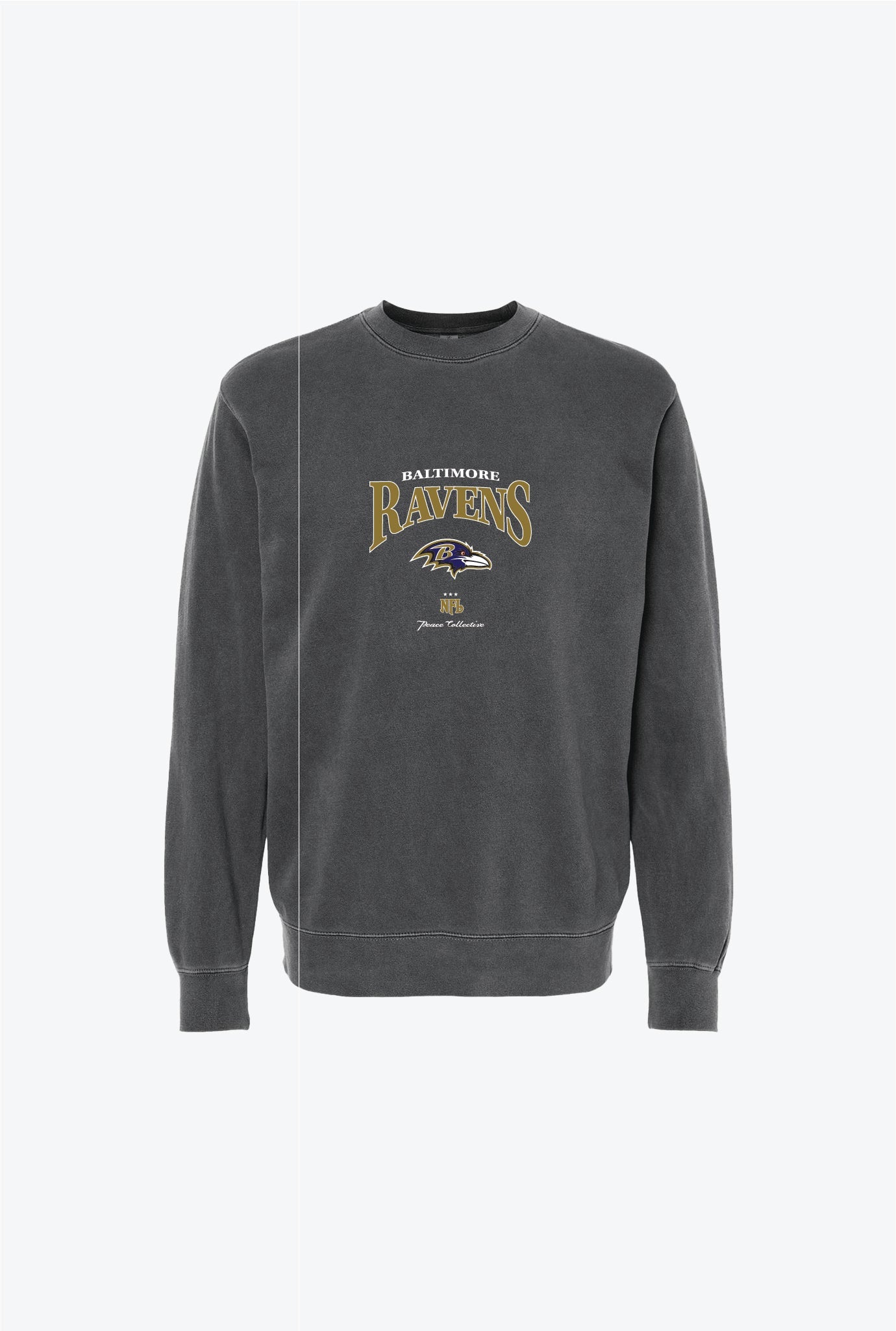 Baltimore Ravens Vintage Embroidered Crewneck - Black