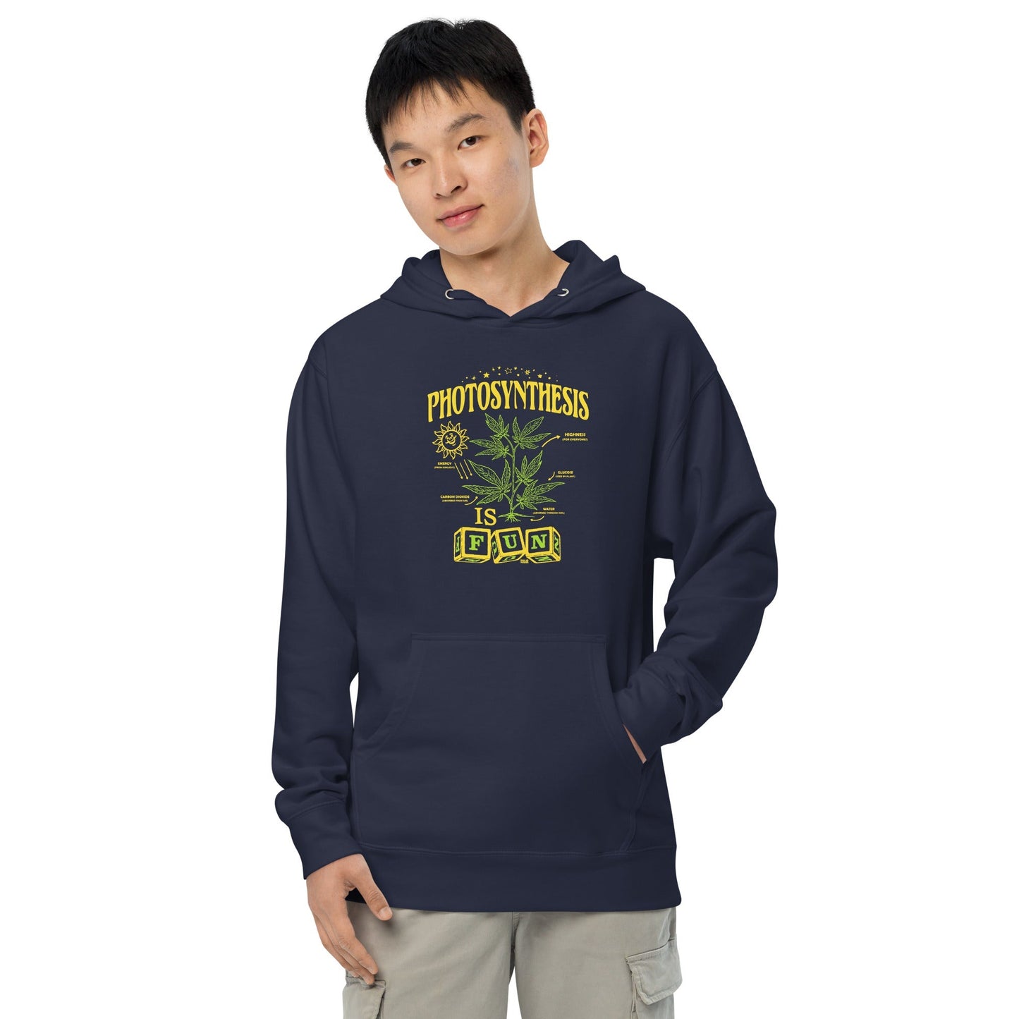 Unisex Photosynthesis is Fun Midweight Pullover Hoodie