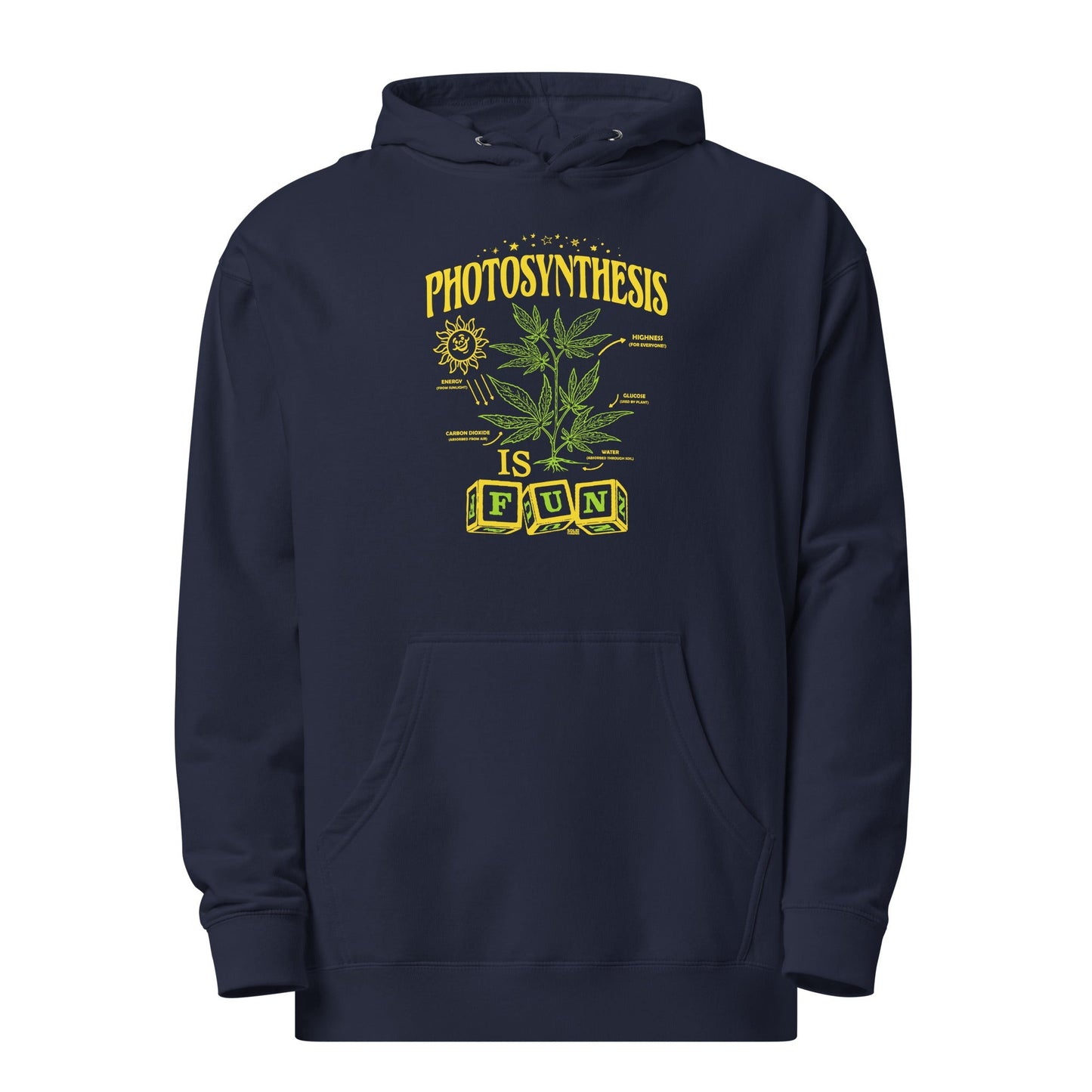 Unisex Photosynthesis is Fun Midweight Pullover Hoodie