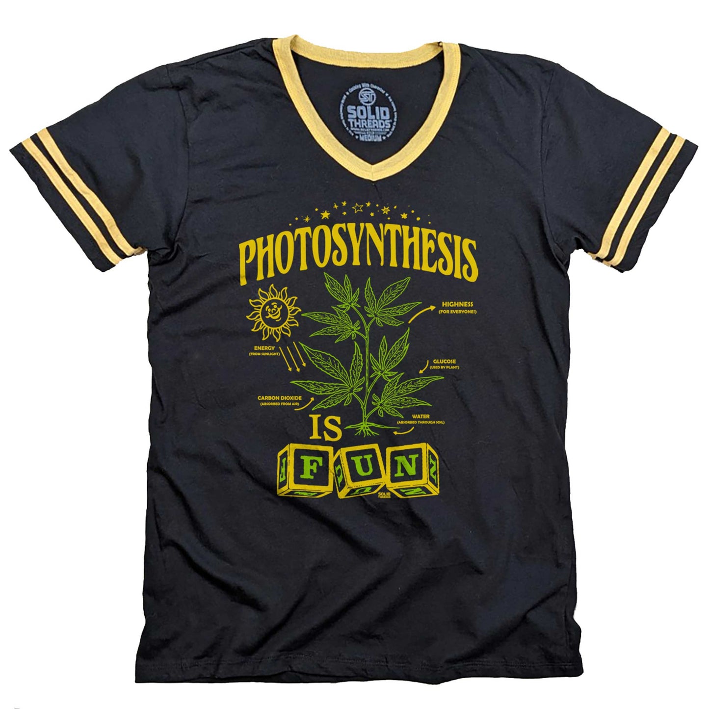 Photosynthesis is Fun Ringer V-Neck Tee