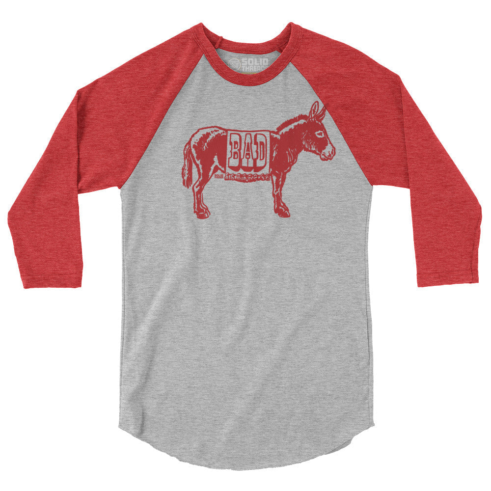 Unisex Bad Ass 3/4 Sleeve Baseball Tee
