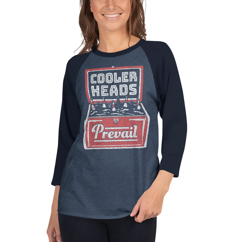 Unisex Cooler Heads 3/4 Sleeve Baseball Tee