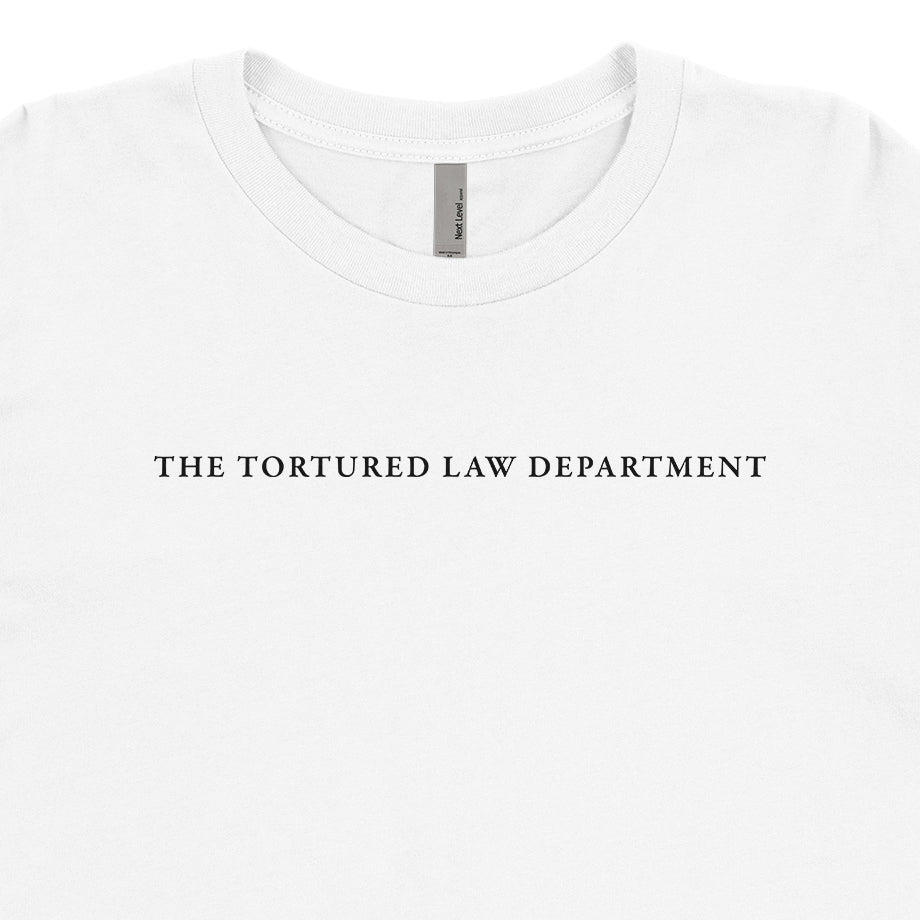 The Tortured Law Department Tee - Small Text