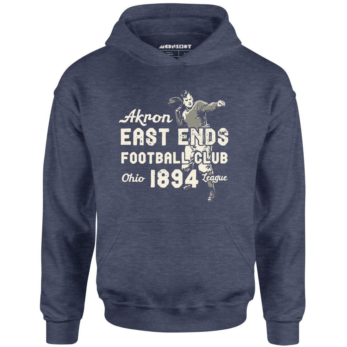Akron East Ends - Ohio - Vintage Defunct Football Teams - Unisex Hoodie