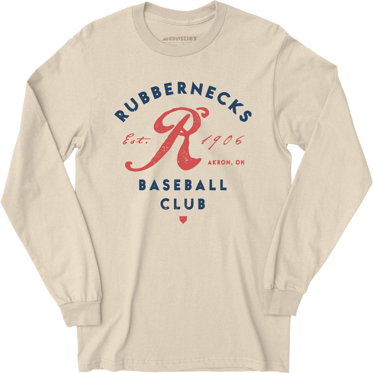 Akron Rubbernecks - Ohio - Vintage Defunct Baseball Teams - Long Sleeve T-Shirt