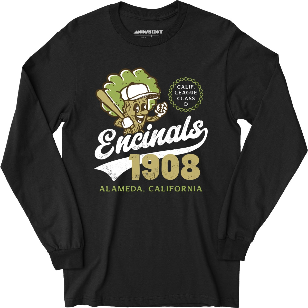 Alameda Encinals - California - Vintage Defunct Baseball Teams - Long Sleeve T-Shirt