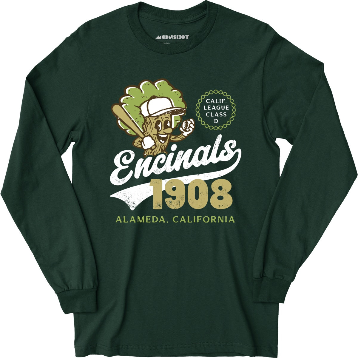 Alameda Encinals - California - Vintage Defunct Baseball Teams - Long Sleeve T-Shirt